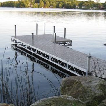 Ridgeline Premium Dock with maintenance free decking
