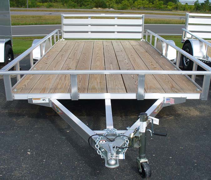 H&H Aluminum Utility trailer wood decking