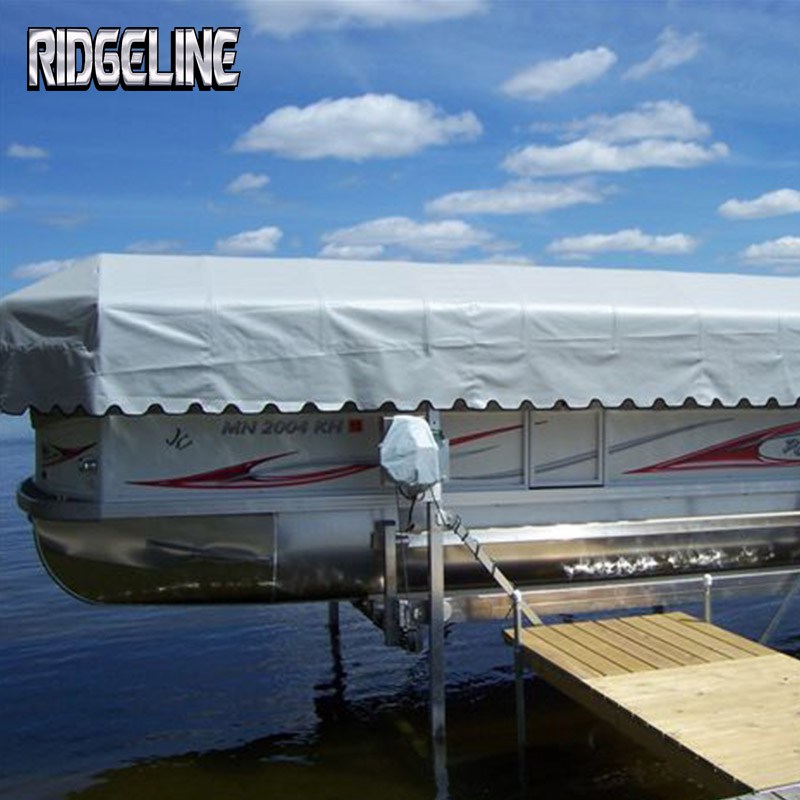 Ridgeline pontoon lift canopy cover with endless color options