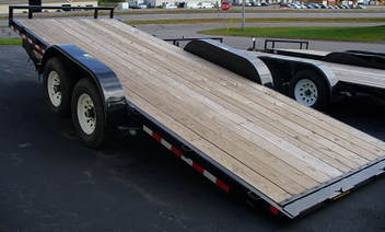 H&H steel tilt bed trailer