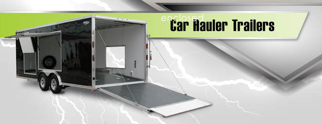 Lightning Enclosed Car Hauler Trailer