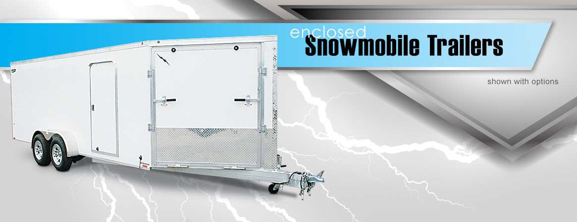 Lightning Snowmobile enclosed Trailer