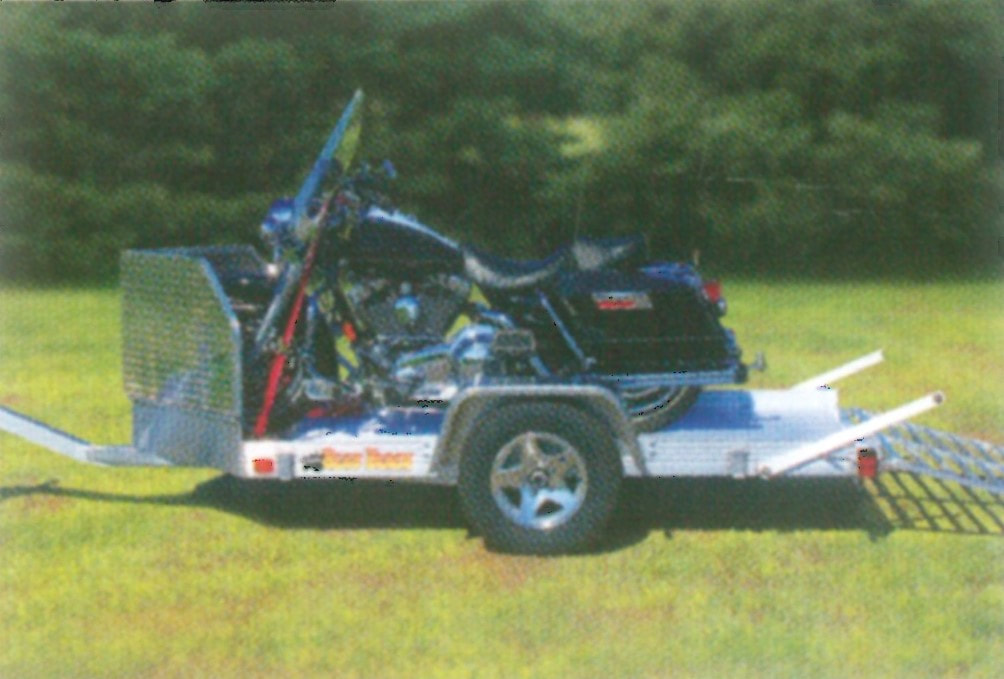 Motorcycle aluminum trailer